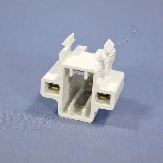 Leviton 26719 Compact Fluorescent Lamp Holders CFL Light Socket Snap-In 10pk