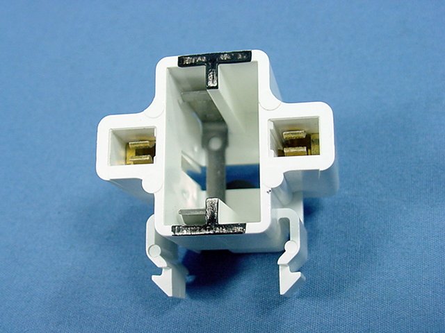 LEV Compact Fluorescent Lampholder Socket 2Pin GX23 Horizontal Snap-In 26720-100