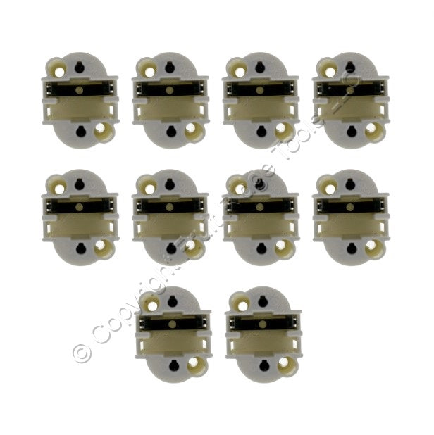 10 BJB Lampholders LH0586 70642 26. 13W 75W 600V GX23 4-Pin CFL Vertical Mount