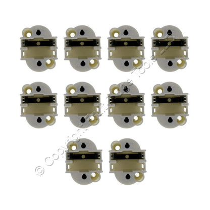10 BJB Lampholders LH0586 70642 26. 13W 75W 600V GX23 4-Pin CFL Vertical Mount