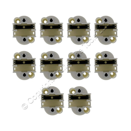 10 BJB Lampholders LH0586 70642 26. 13W 75W 600V GX23 4-Pin CFL Vertical Mount