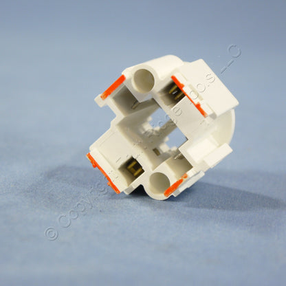 10 Leviton Compact Fluorescent Lampholders Light Sockets Screw Down G24d-3