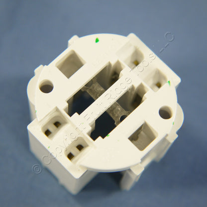 10 Leviton Compact Fluorescent Lampholders Light Sockets Screw Down G24q-2