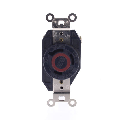 Leviton 2680-065 Twist Turn 30A Locking Receptacle Outlet NEMA L12-30R Bulk 480V
