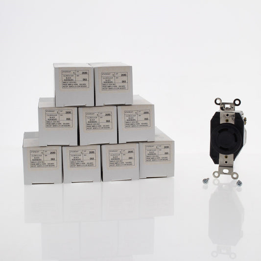 Leviton 2690-065 Locking Outlet Receptacles Nema L13-30R 30A 600V 3� 10-Pack