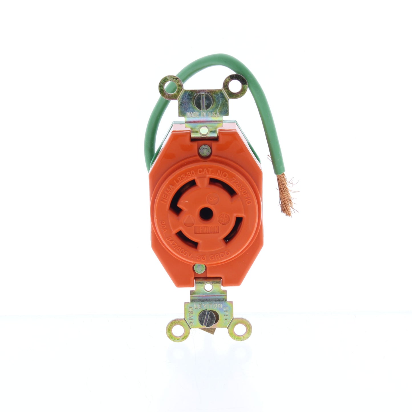 10 Leviton Iso Ground Locking Receptacles Nema L23-30R 30A 347/600V 3�Y 2830-IG