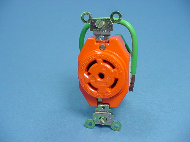 Leviton Iso Ground Twist Lock Receptacle Nema L23-30R 30A 347/600V 3�Y 2830-IG