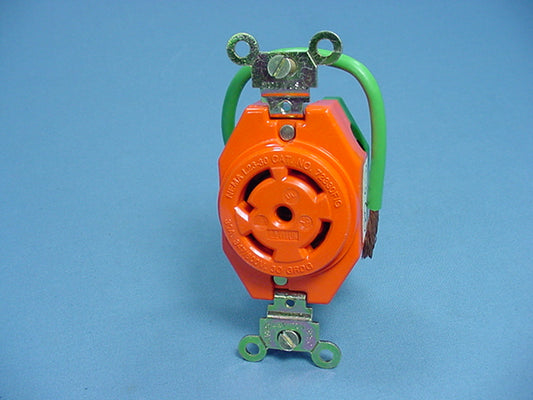 Leviton Iso Ground Twist Lock Receptacle Nema L23-30R 30A 347/600V 3�Y 2830-IG