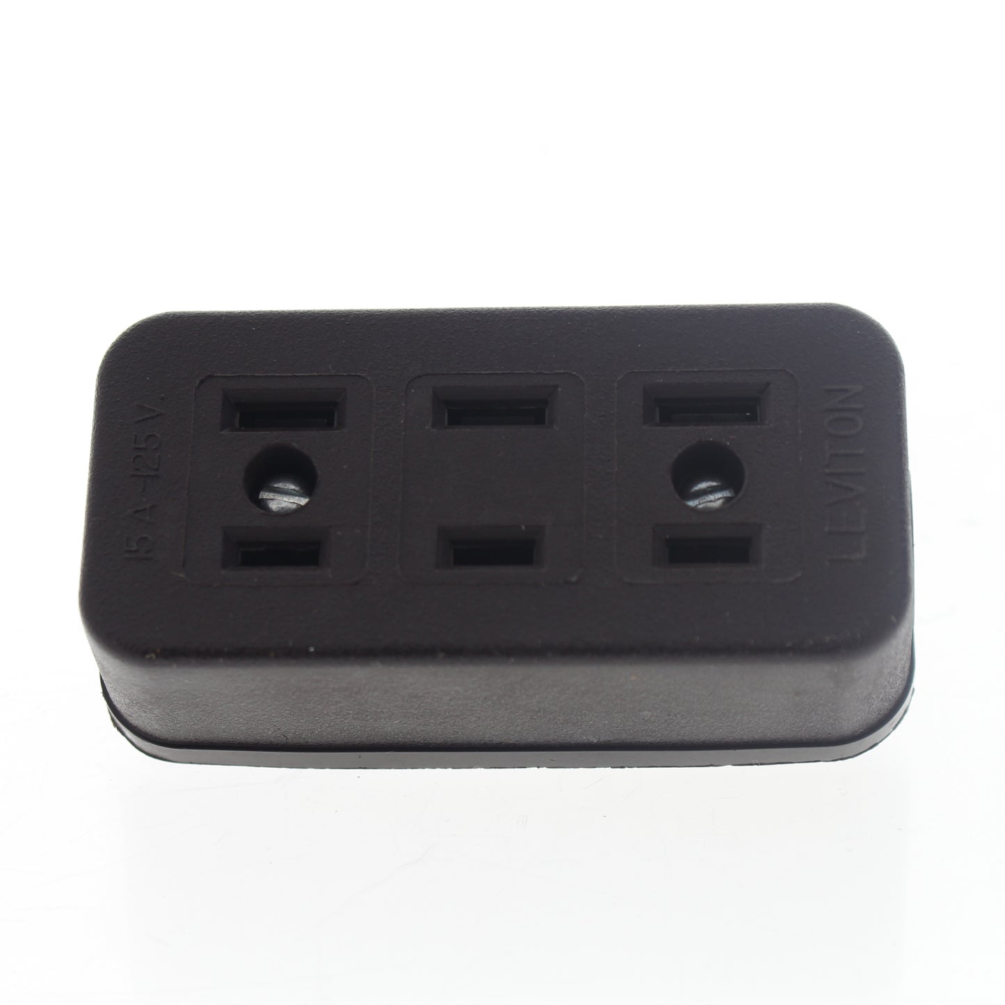 Leviton #303 Brown 15A 2-Prong Female Plug Adapter Connector Electrical Outlet