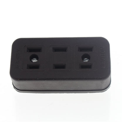 Leviton #303 Brown 15A 2-Prong Female Plug Adapter Connector Electrical Outlet