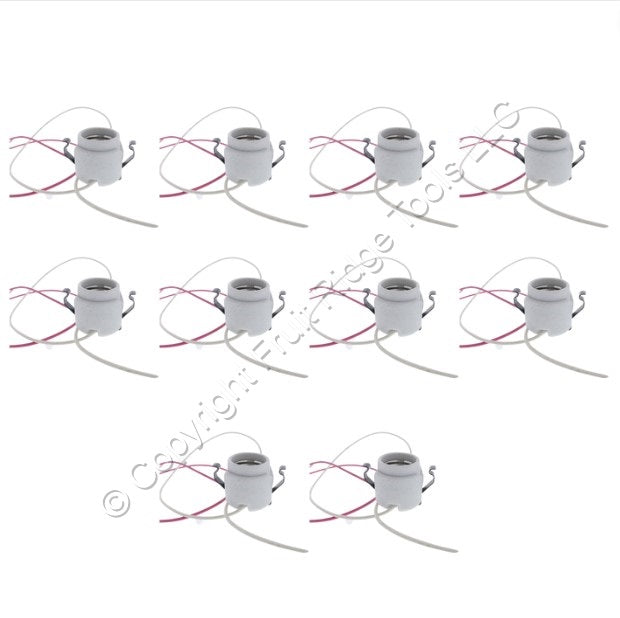 Leviton 31282-1 Porcelain Snap-In Lampholder Socket 110 Degree C Thermostat 10pc