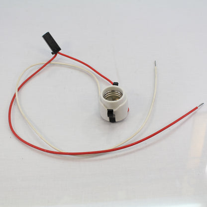 10 Leviton Porcelain Snap-In Lamp Holders Socket 125 Degree C Thermostat 31282-1