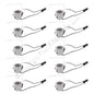 Leviton 31337-910 White Porcelain Lampholders Medium Base Snap-In 660W 10-Pack