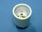 Leviton 3152-8 Medium Base Keyless Porcelain Lamp Holder Socket with Hickey