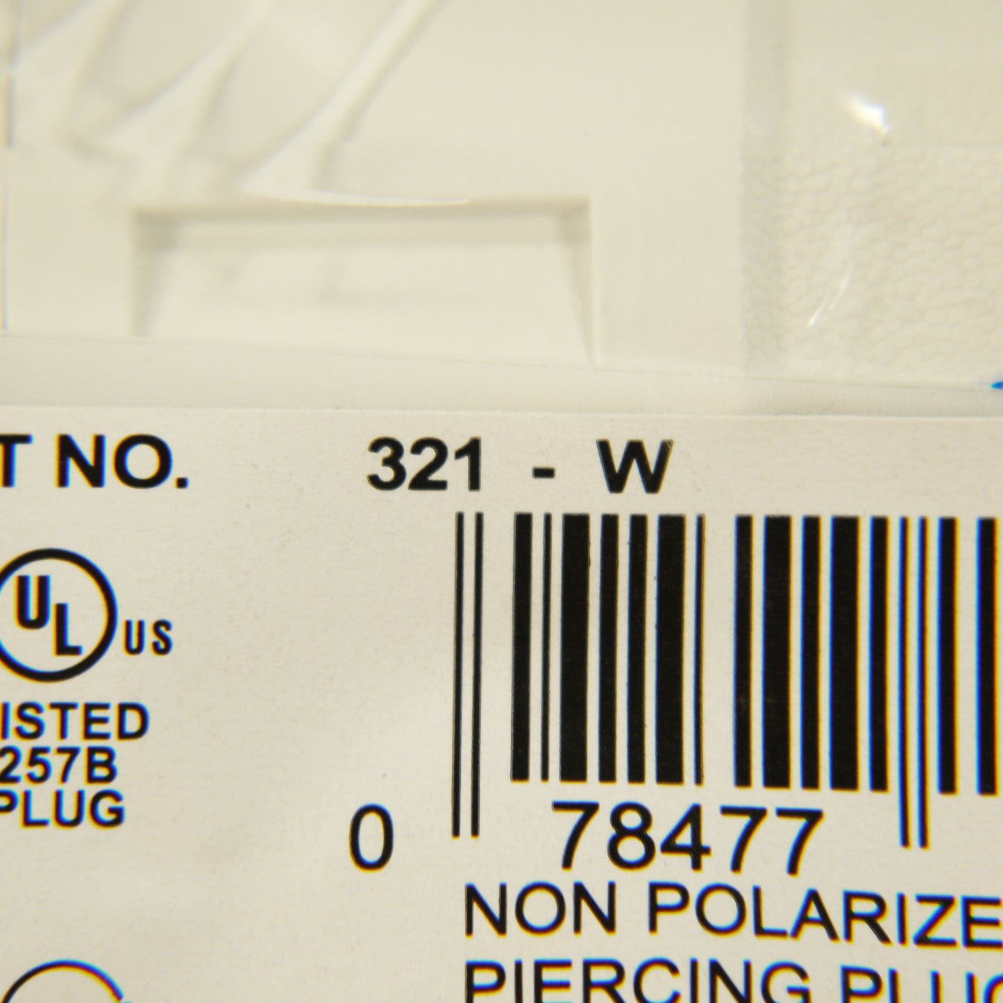 30 Leviton Side Mount Right Angle EZ-Wire Plugs 15A 1-15P Non-Polarized 321-W