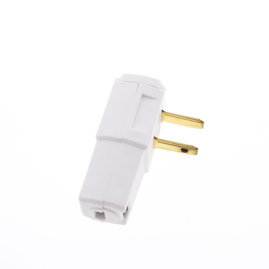 Leviton Side Mount Right Angle Easy-Wire Plug 15A 1-15P 125V Non-Polarized 321-W
