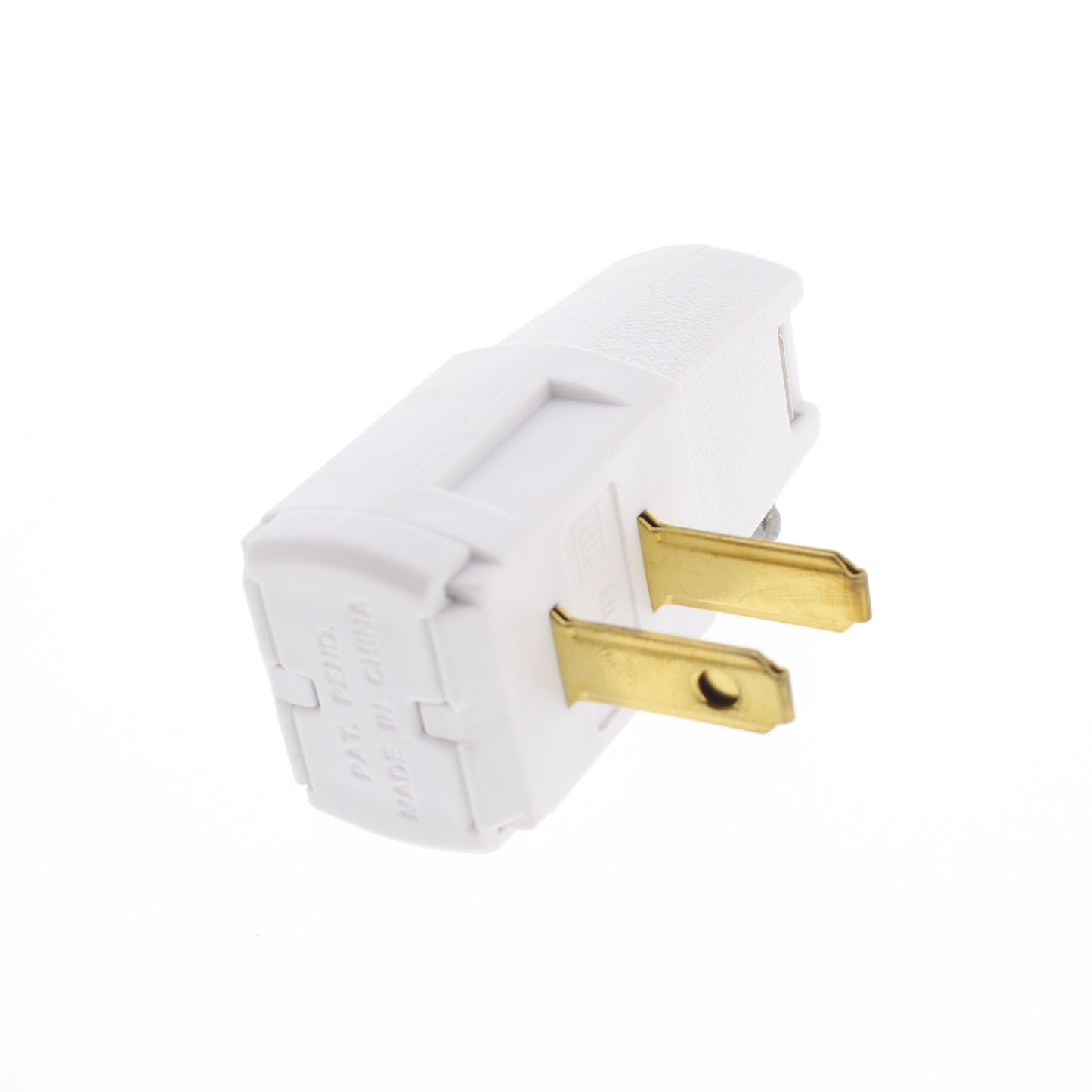 Leviton Side Mount Right Angle Easy-Wire Plug 15A 1-15P 125V Non-Polarized 321-W