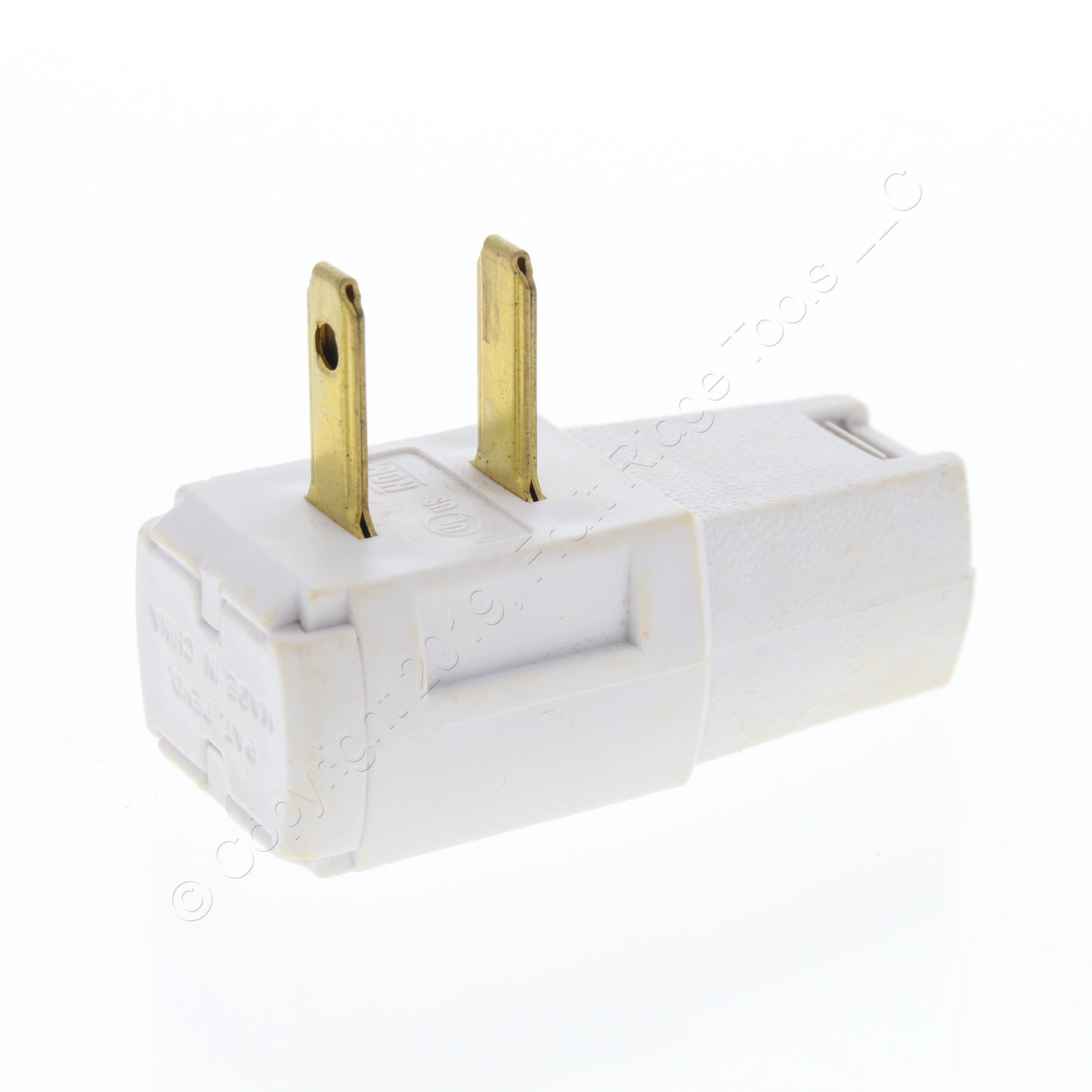 Leviton 321-W White 107PK Blemished Side Mount Plugs 2-PRONG 15A 1-15 107-Pack