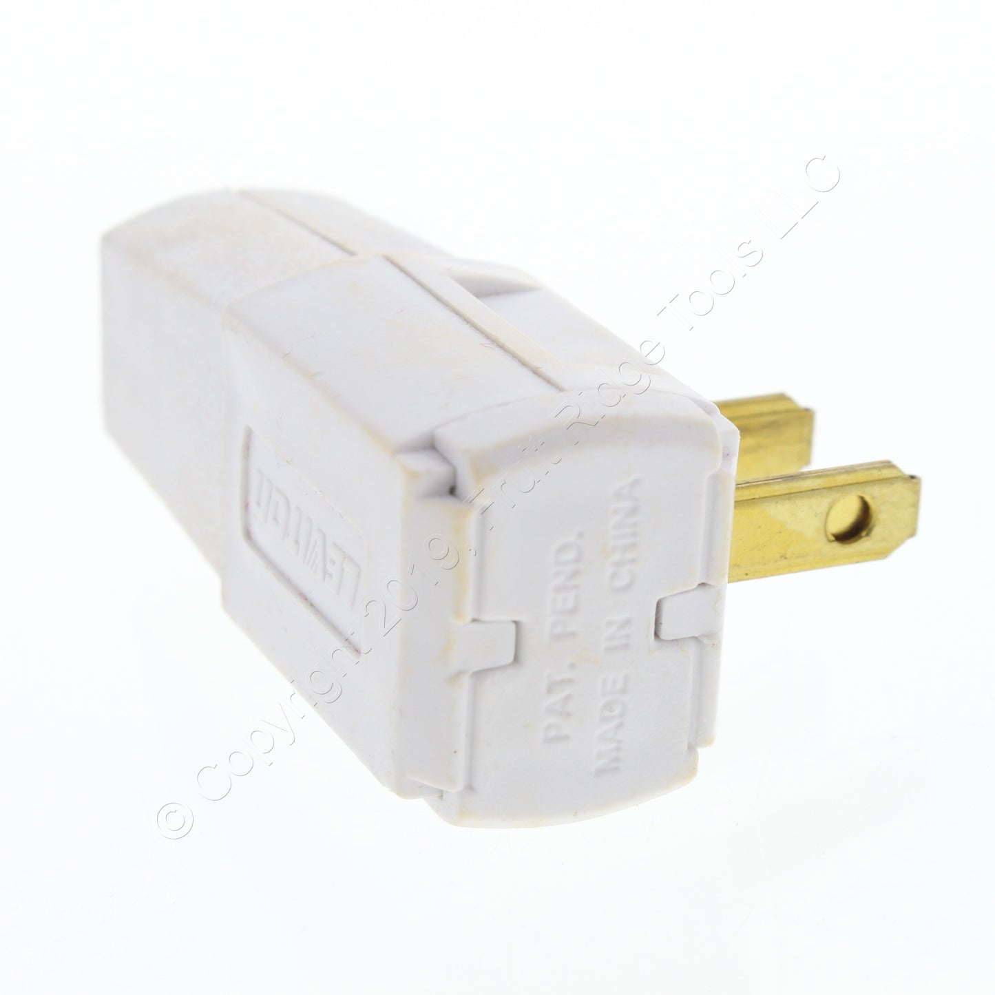 Leviton 321-W White 107PK Blemished Side Mount Plugs 2-PRONG 15A 1-15 107-Pack
