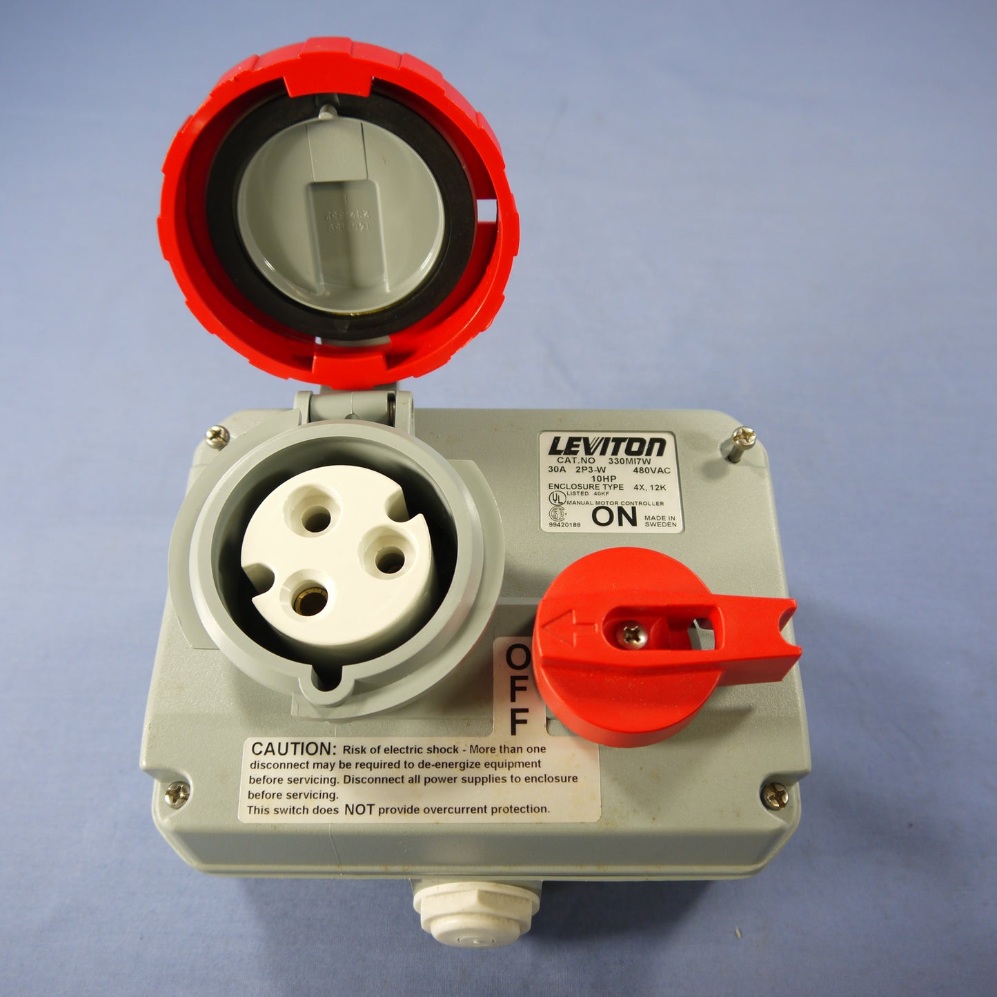 Leviton Pin & Sleeve Non-Fused Mechanical Interlock Switch 30A 240V 330MI7W