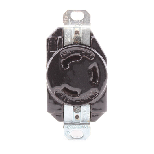 Leviton 3330-000 Industrial Non-NEMA Turn Locking Receptacle Outlet 30A 125/250V