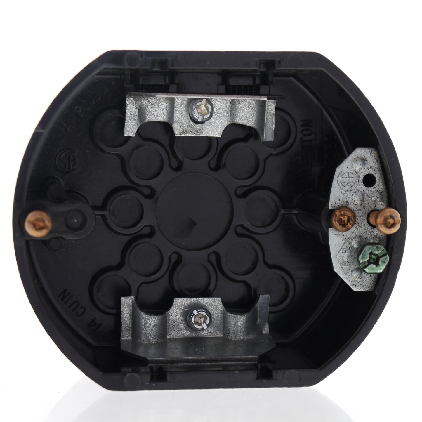 Leviton Black Box Wiring Octagonal Conduit 4" No ears Bulk 37155