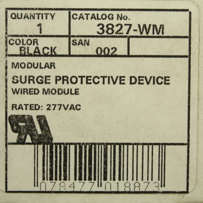 Leviton Equipment Cabinet MOV Surge Protector w/ Terminal Block 277VAC 3827-WM