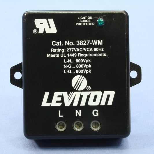 Leviton Equipment Cabinet MOV Surge Protector w/ Terminal Block 277VAC 3827-WM