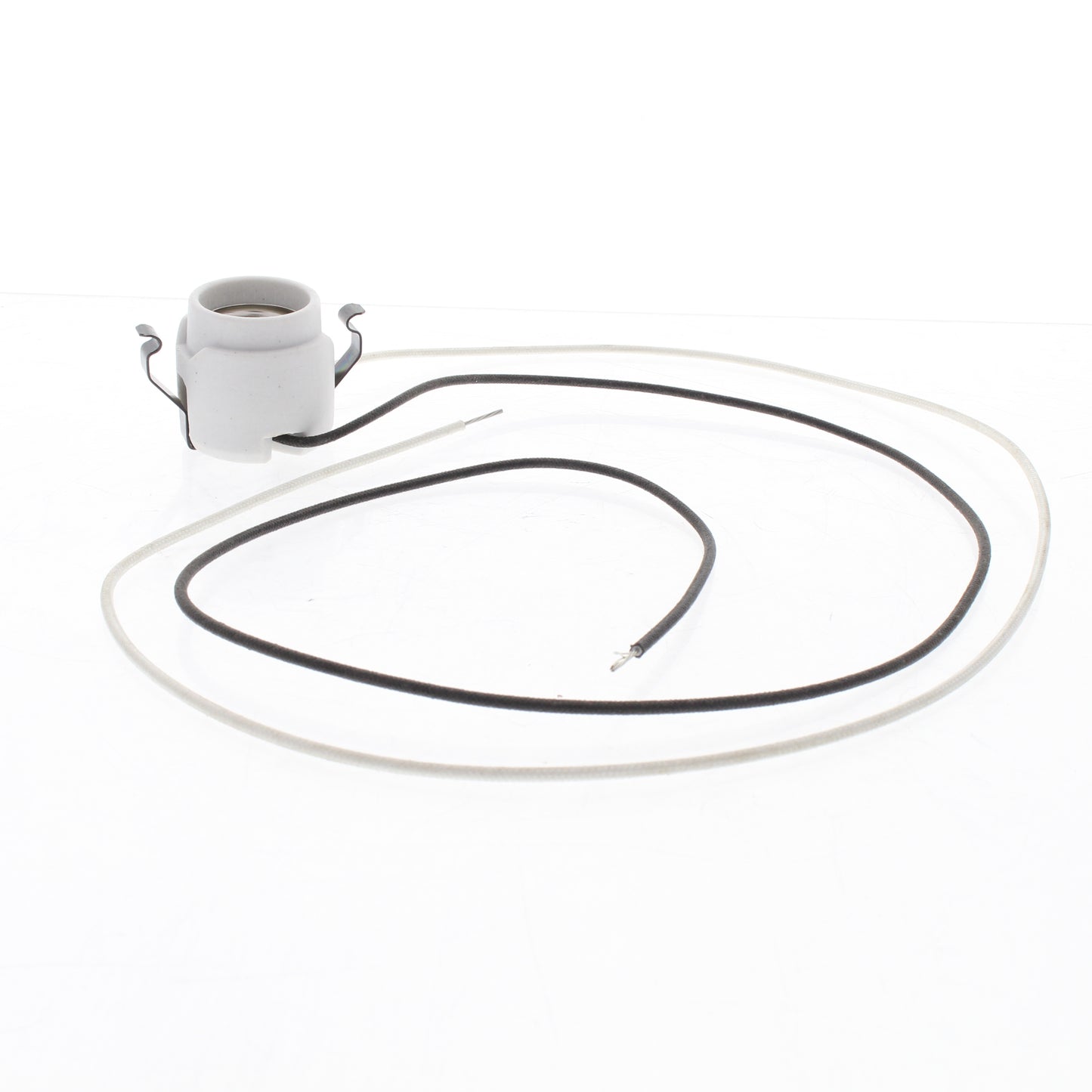 Leviton Snap-In Medium Porcelain Hi-Hat Lampholder Socket 30" Leads 660W 38887
