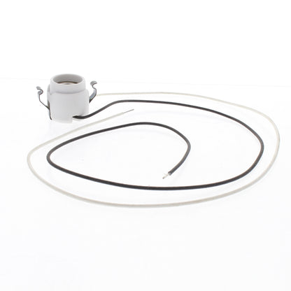 Leviton Snap-In Medium Porcelain Hi-Hat Lampholder Socket 30" Leads 660W 38887