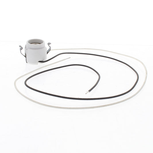 Leviton Snap-In Medium Porcelain Hi-Hat Lampholder Socket 30" Leads 660W 38887