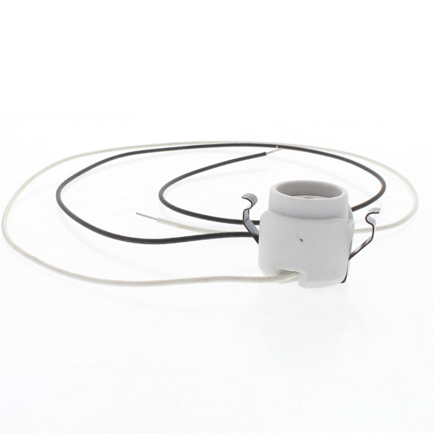 Leviton Snap-In Medium Porcelain Hi-Hat Lampholder Socket 30" Leads 660W 38887
