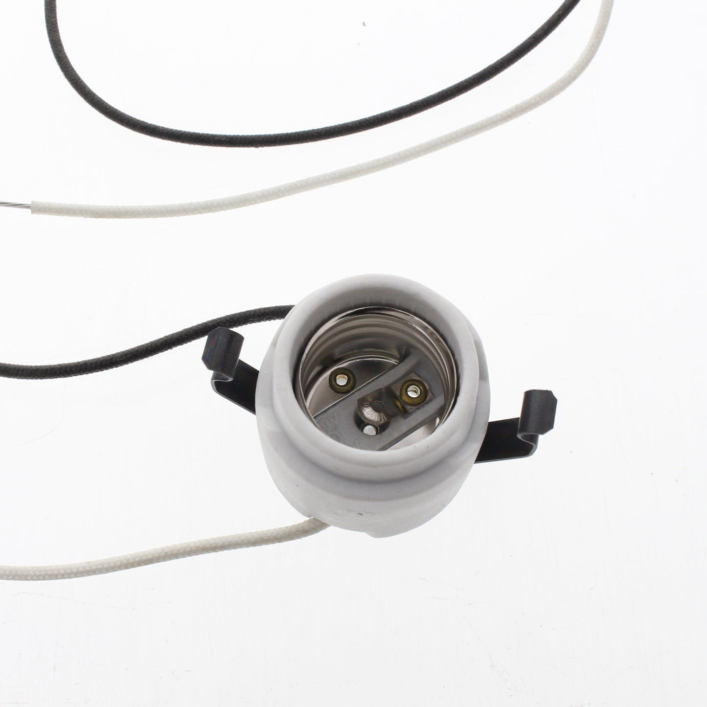 Leviton Snap-In Medium Porcelain Hi-Hat Lampholder Socket 30" Leads 660W 38887