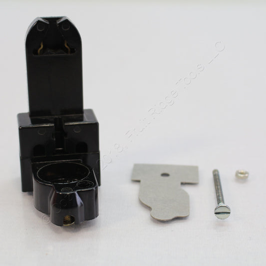 Leviton 391-1 Medium Base Bi-Pin Fluorescent Lampholder Starter Base 2-Screw