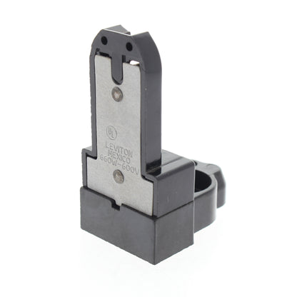 Leviton 391-1E Black Medium Bi-Pin Fluorescent Lampholder Starter Base 2-Screw