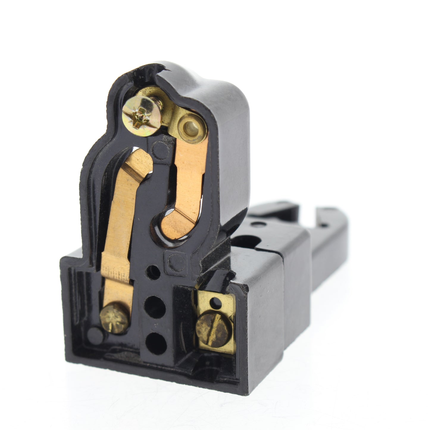 Leviton 391-1E Black Medium Bi-Pin Fluorescent Lampholder Starter Base 2-Screw