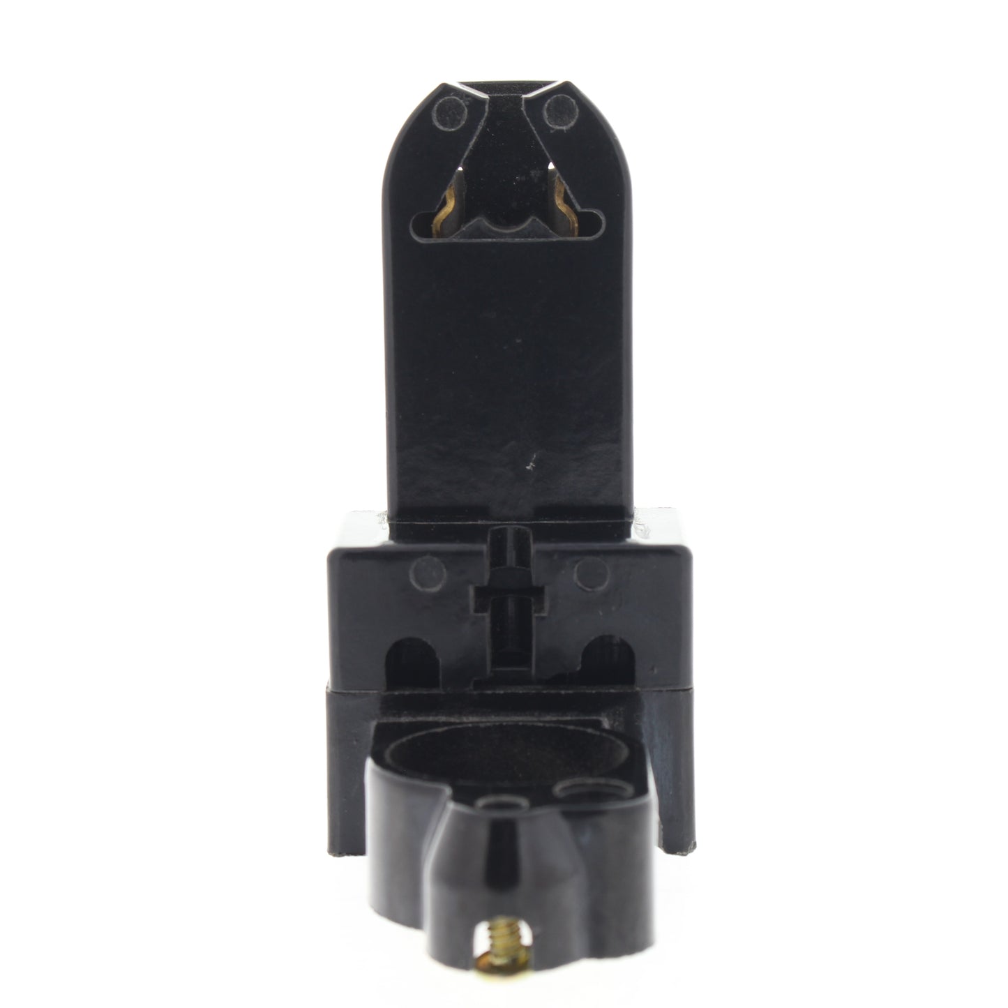 Leviton 391-1E Black Medium Bi-Pin Fluorescent Lampholder Starter Base 2-Screw