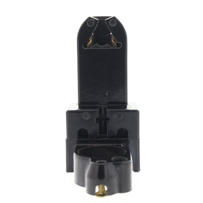 Leviton 391-1E Black Medium Bi-Pin Fluorescent Lampholder Starter Base 2-Screw