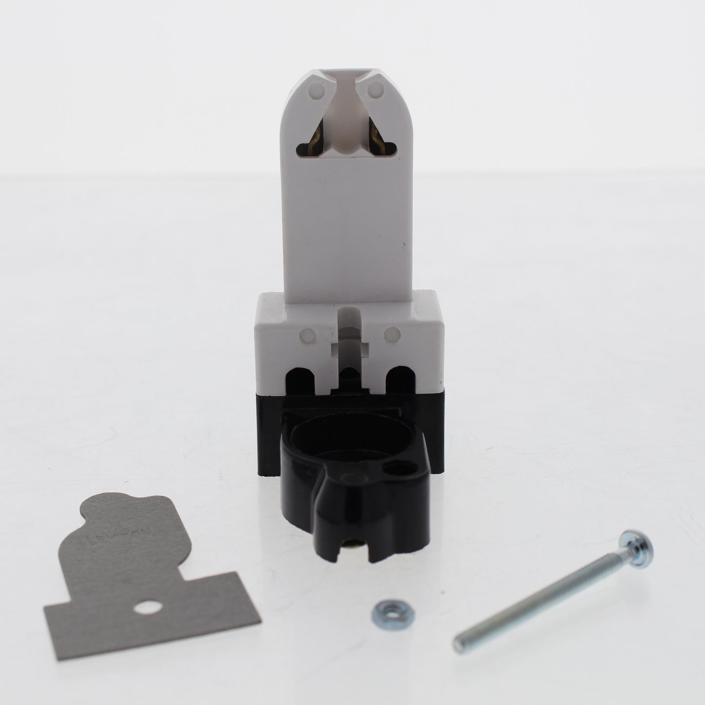 Leviton White Medium Bi-Pin Fluorescent Lampholder Starter Base 2-Screw 391-1W