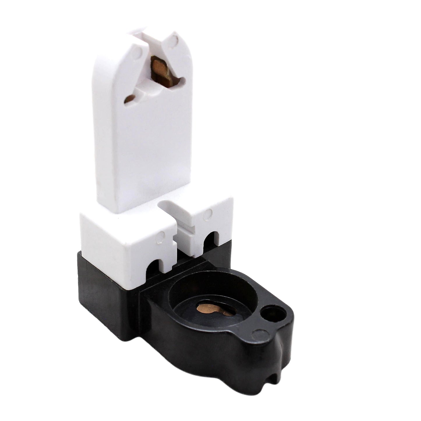 Leviton 391-1W White Medium Bi-Pin Fluorescent Lampholder Starter Base No Gasket