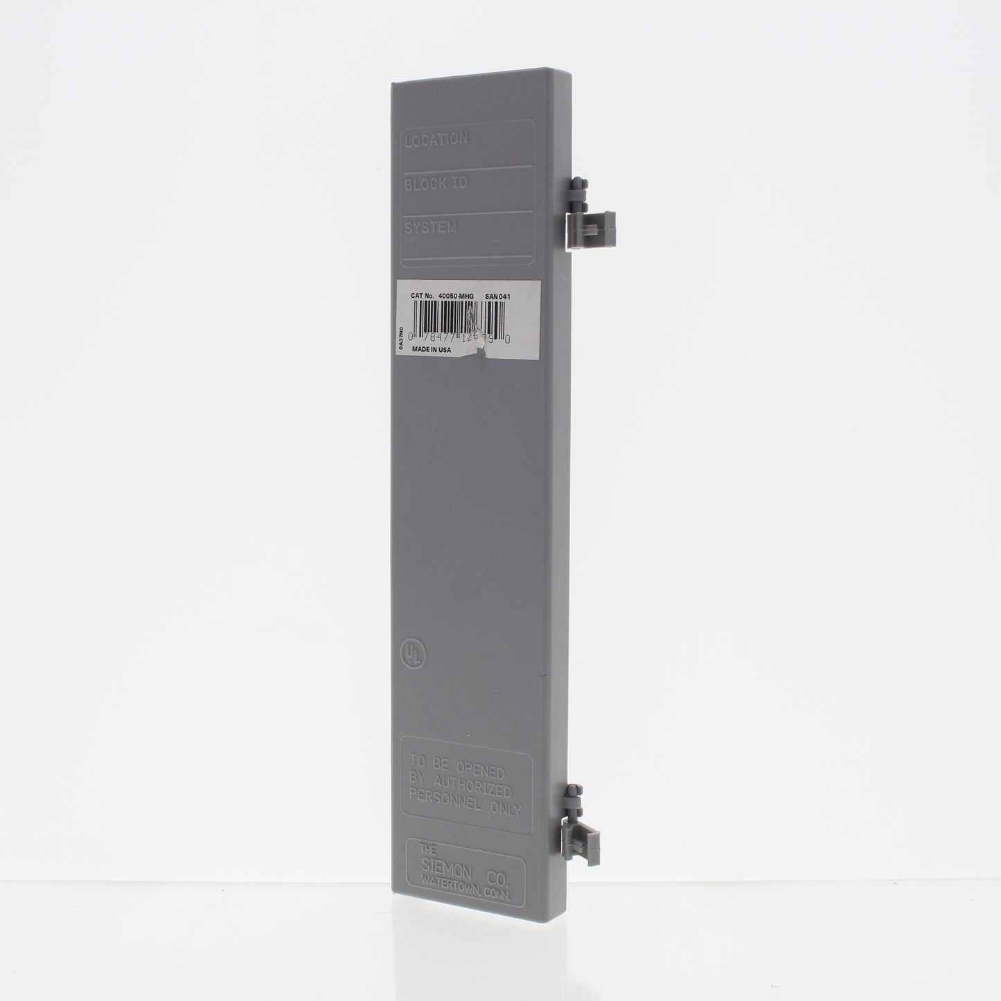 Leviton 40050-MHG Hinged Wall-Mount Cable Management Raceway Cover for M-Blocks