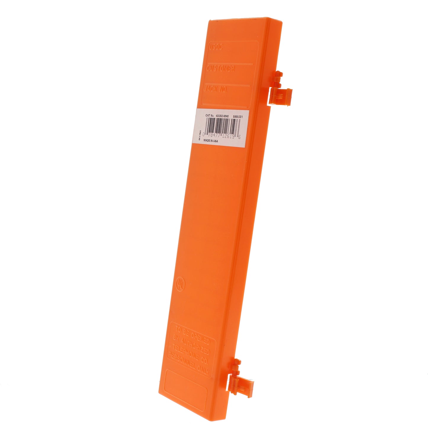 Leviton 40050-MHO Hinged Cover For Demarc Or M Blocks, Orange