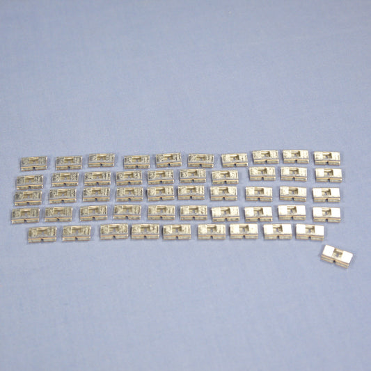 50 Leviton 2-Position Bridging Clips for Split M Phone Wiring Blocks 40067-BC