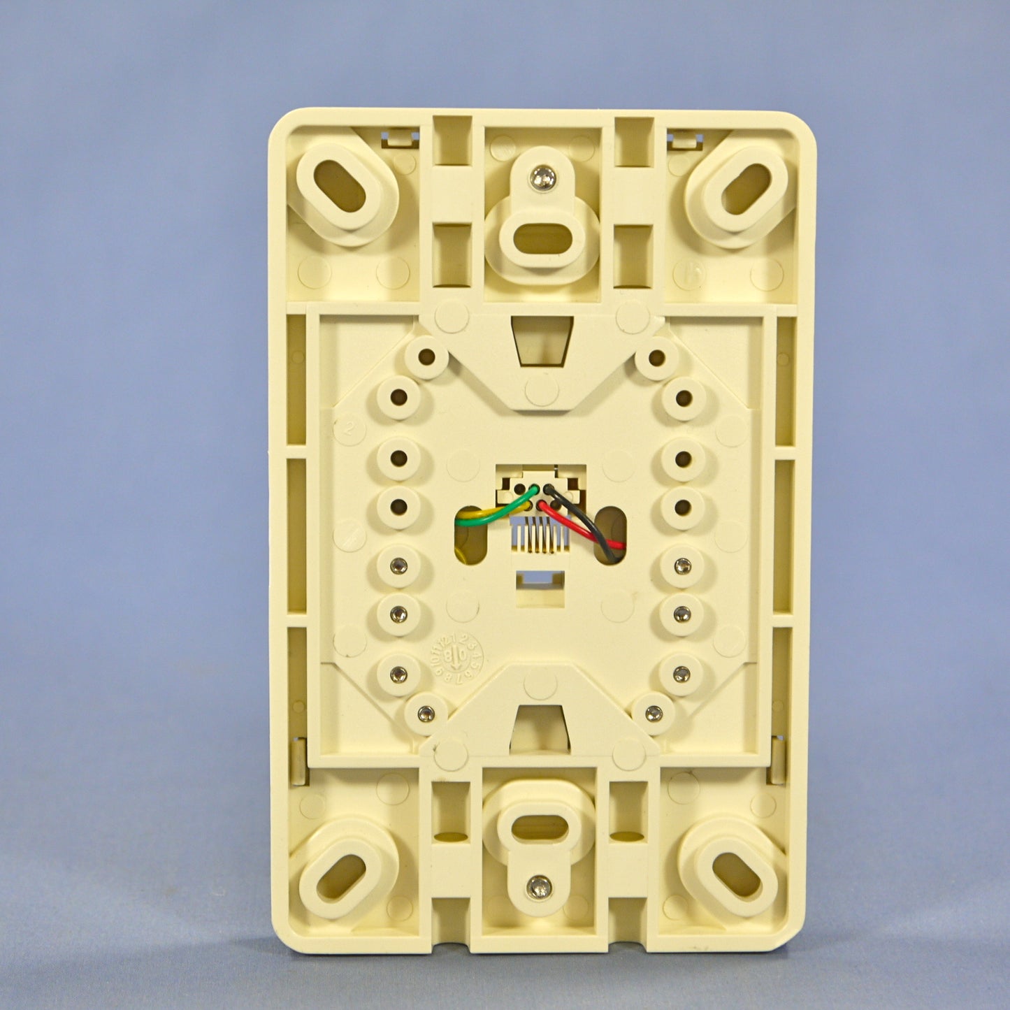 Leviton 40214-A Almond Phone Jack Mounting Plate Wall Mount Type 630A Telephone