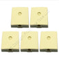 5 Leviton Ivory Telephone Surface Mount Jacks Modular Phone Type 625C 6P6C 40236