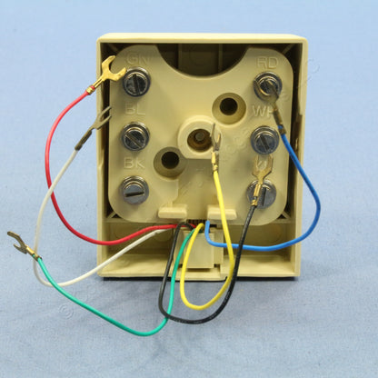 5 Leviton Ivory Telephone Surface Mount Jacks Modular Phone Type 625C 6P6C 40236