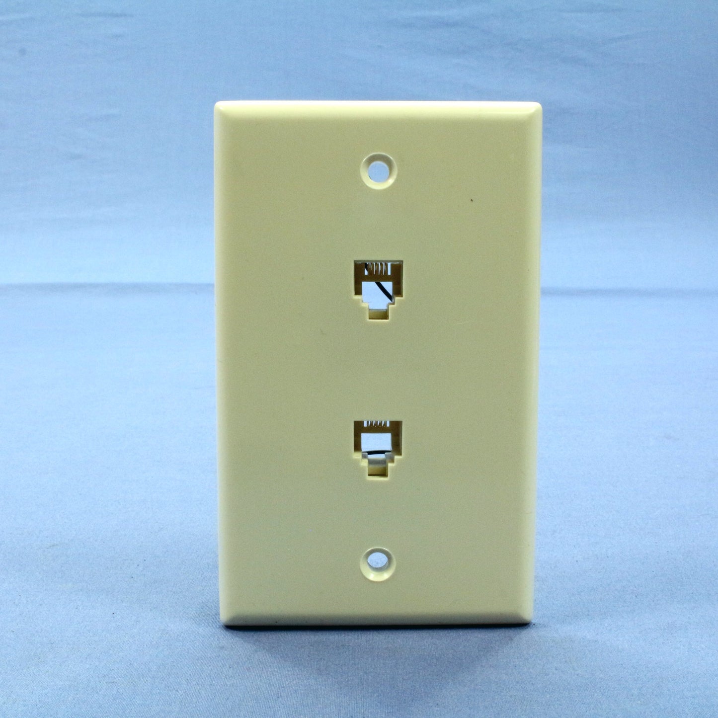 Leviton 40244-A Almond 2-Line Jack 6-Position Wallplate Telephone Type 625B3