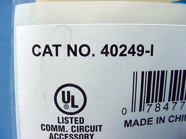 Leviton Ivory Flush Mount 4-Wire Telephone Jack Wallplate Type 625B4 40249-I