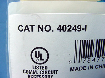 Leviton Ivory Flush Mount 4-Wire Telephone Jack Wallplate Type 625B4 40249-I