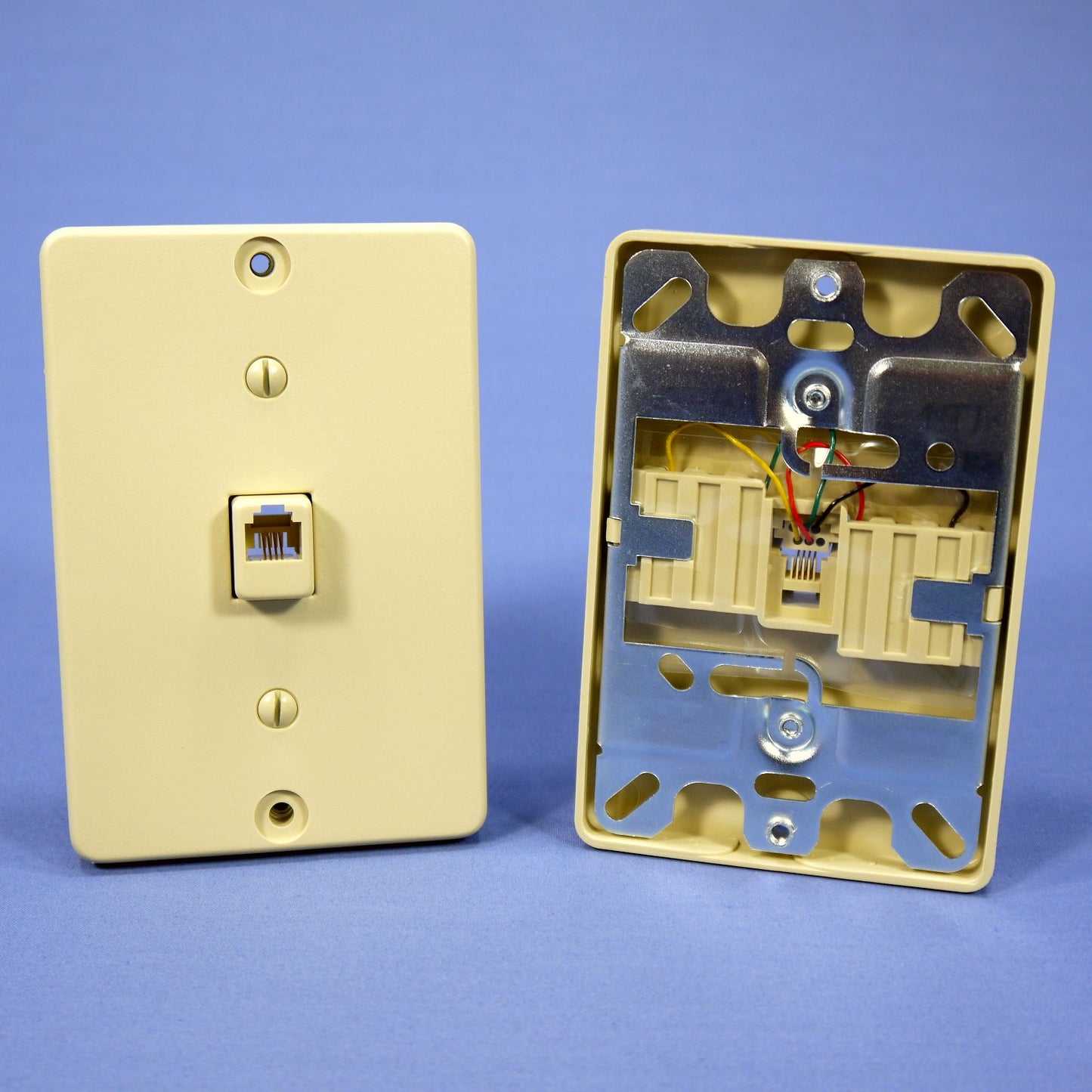 10 Leviton Ivory Quickconnect Wall Mount Telephone Outlet Jack Type 630A 40253-I